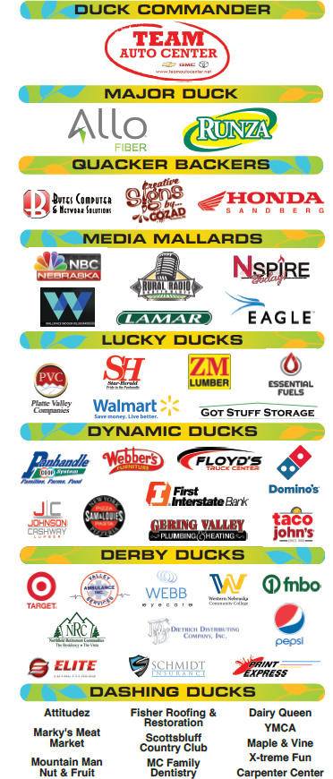 Duck Draw Sponsors 2022