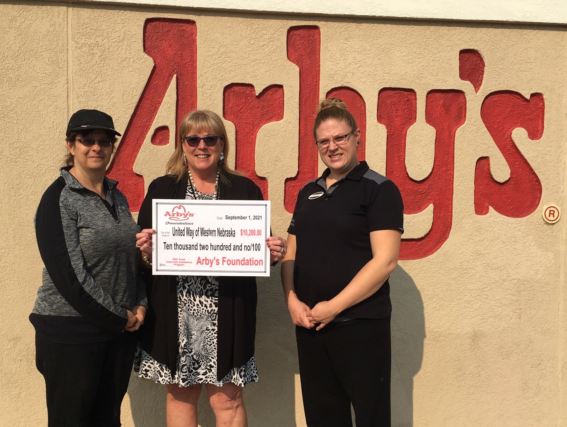 Arby's Foundation Donation 