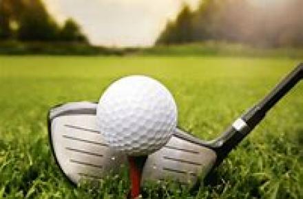 Golf ball and club